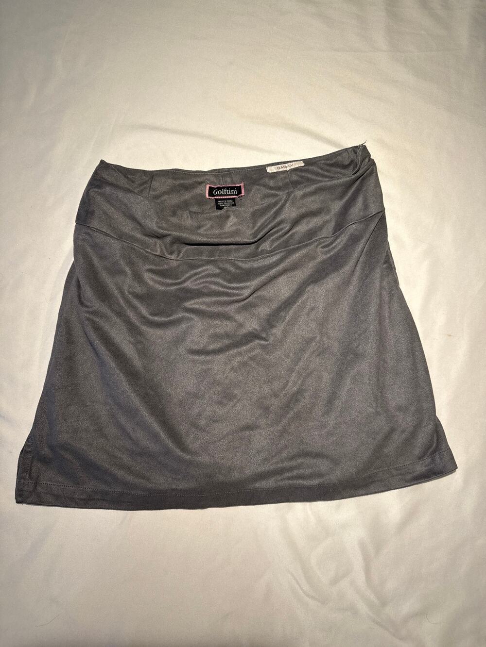 Golfini Barfly Women’s Size 00 Gray Mini Skirt Layered Y2K Skort Golf
